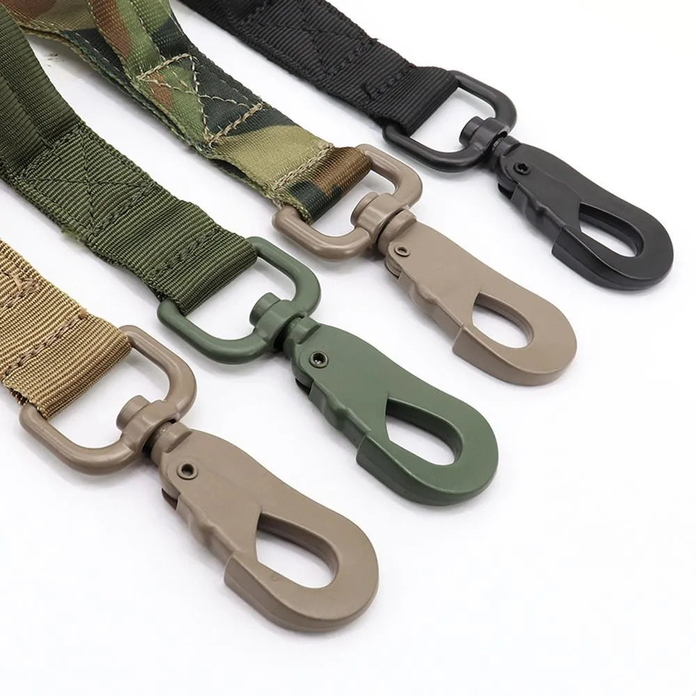 Bungee dog leash by Berry Charmz in khaki, 100-150cm, featuring adjustable tactical design and dual control handles.