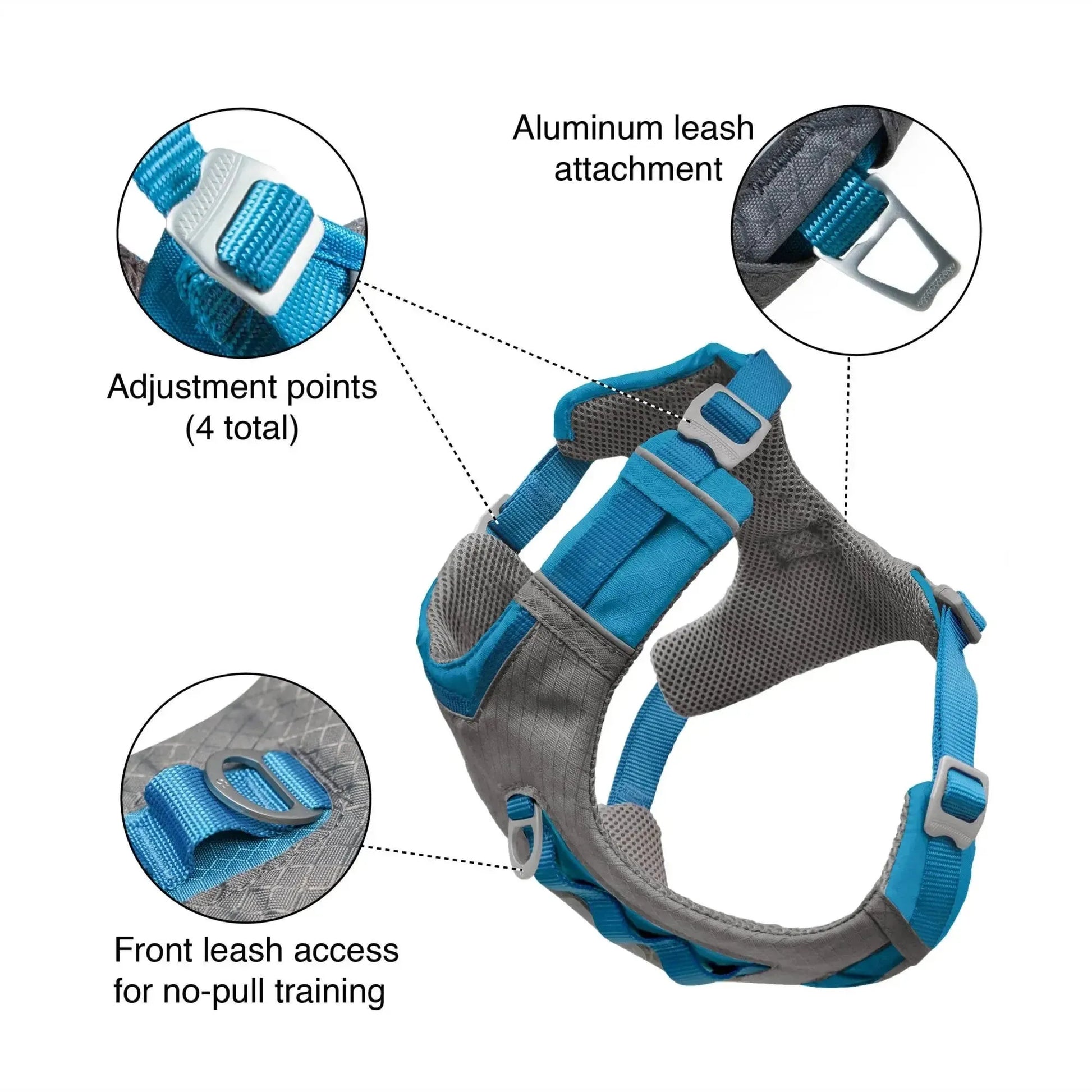 K9 Outdoors - Journey Air Dog Harness, Vest Harnesses for Dogs, Pet Hiking Harness for Running & Walking, Reflective, Padd...