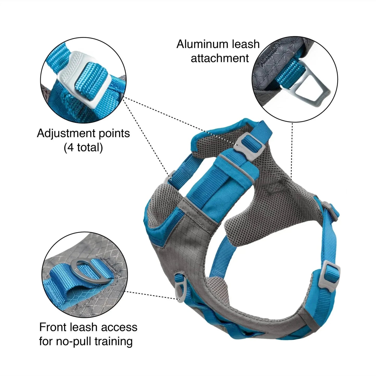 K9 Outdoors - Journey Air Dog Harness, Vest Harnesses for Dogs, Pet Hiking Harness for Running & Walking, Reflective, Padd...