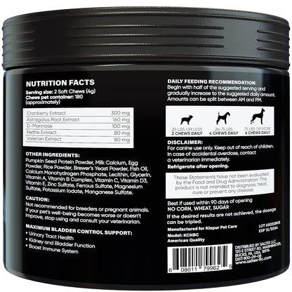 Kinpur Dog Bladder Control Supplement with Cranberry Purrfect Pet Kingdom