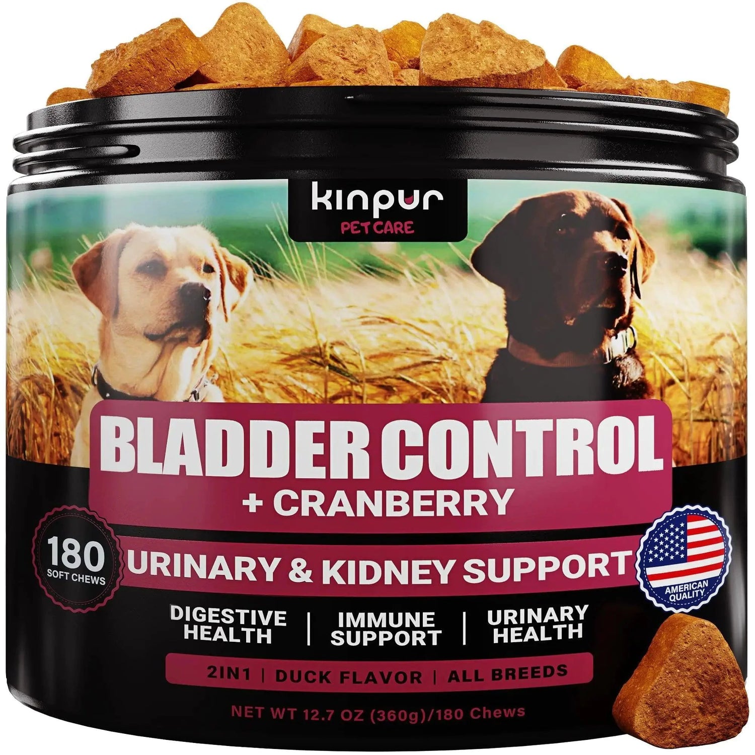 MANDOTOS dog kidney support soft chews in a container with a blend of vitamins for pet health