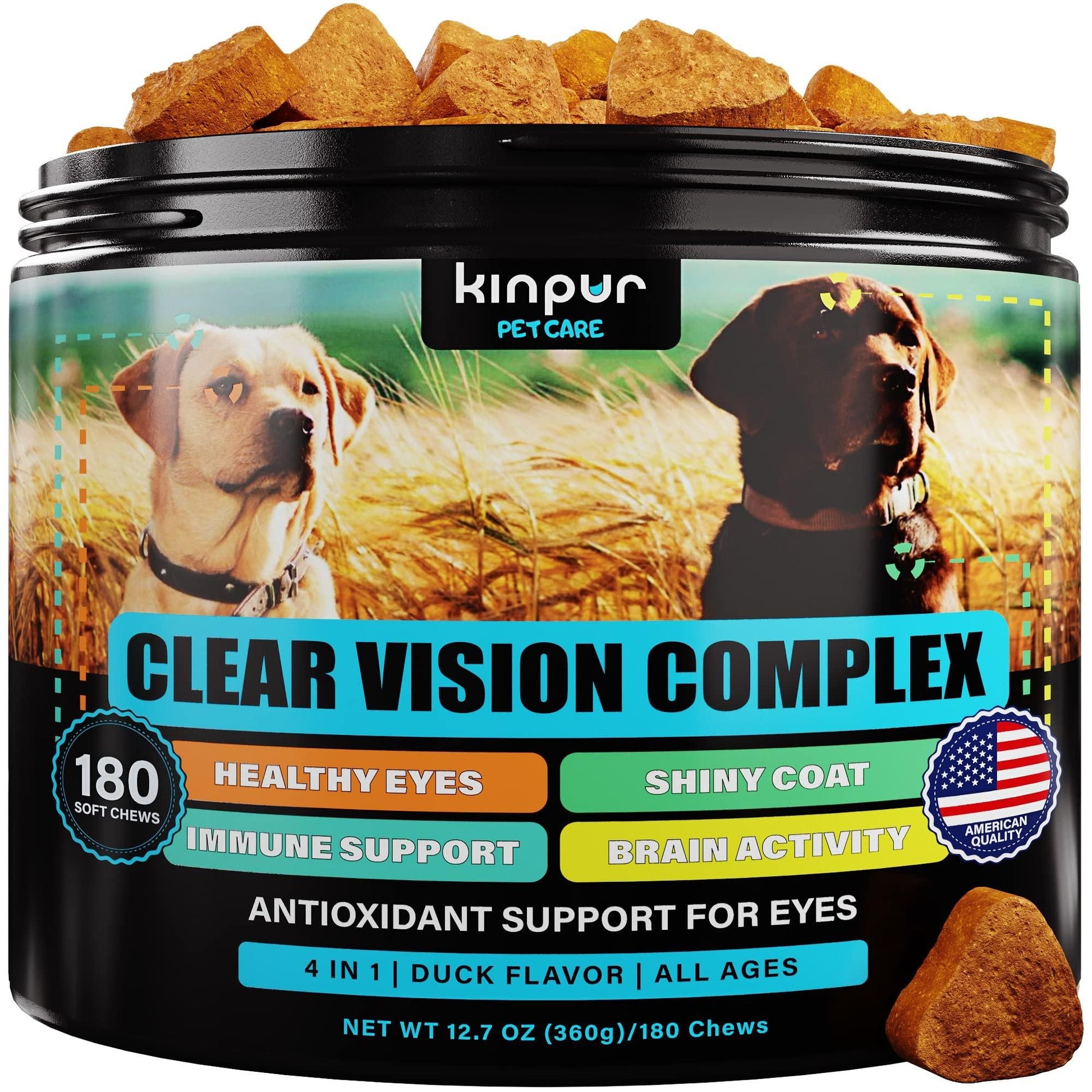 Purrfect Pet Kingdom Eye Vitamins for Dogs - Clear Vision Kinpur Pet Care Purrfect Pet Kingdom