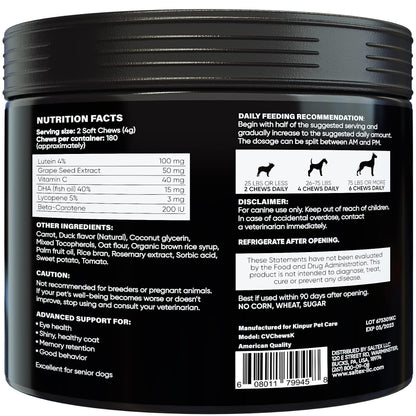 Purrfect Pet Kingdom Eye Vitamins for Dogs - Clear Vision Purrfect Pet Kingdom