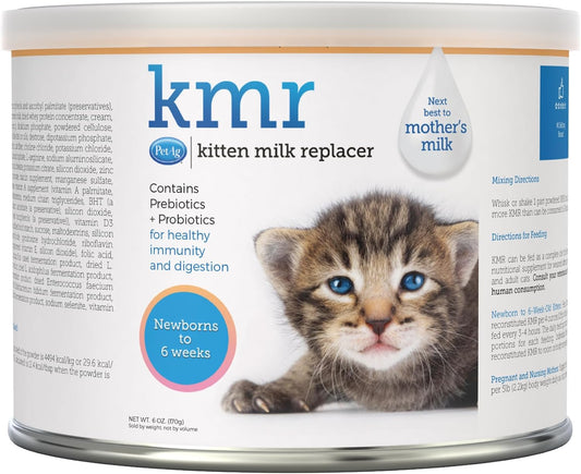 PetAg KMR Kitten Milk Replacer Powder For Kittens (6oz) - Kitten Milk - The Family Pet