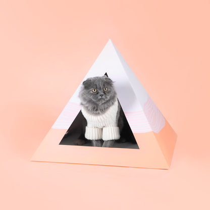 Geometric Wavey Cat Scratcher Nest for Premium Pet Comfort