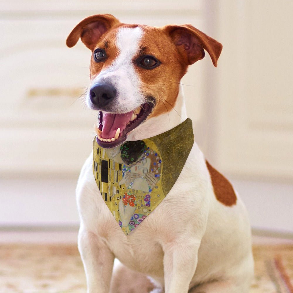Pet Supply Klimt The Kiss Scarf for Daily Use for Comfort - close up product image for pet supply