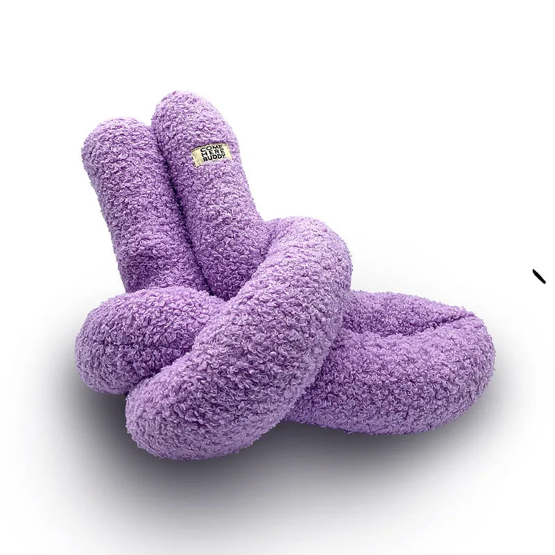 Knott dog toy by Come Here Buddy in lilac, perfect for playful pups. Available in grey and sage too.
