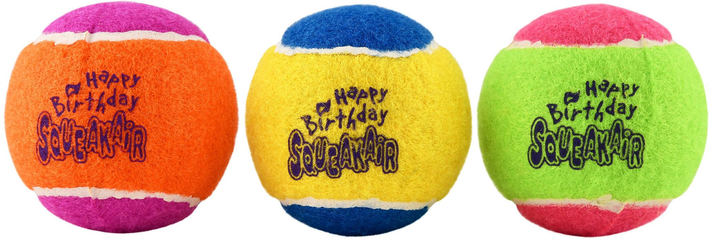 KONG Birthday Squeaker Balls, 3 pk toy | Purrfect Pet Kingdom