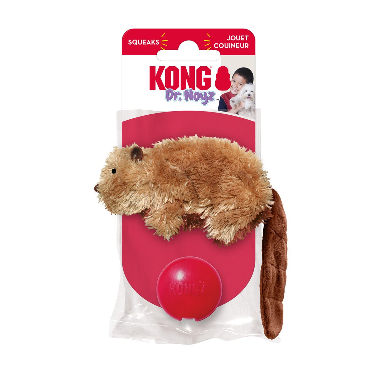 KONG Dr. Noyz X-Small Plush toys – Stuffing-Free, Soft