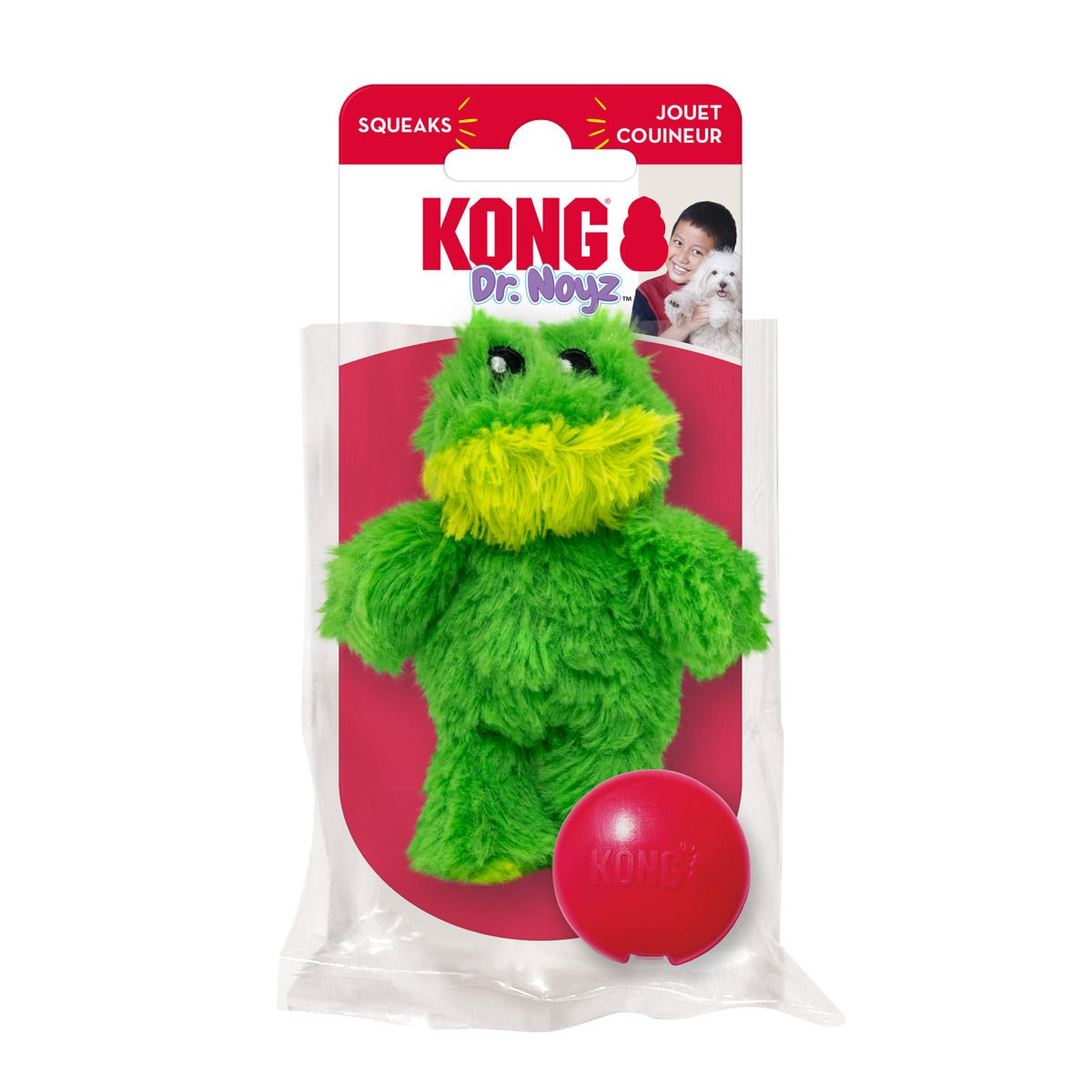 KONG Dr. Noyz X-Small Plush toys – Stuffing-Free, Soft