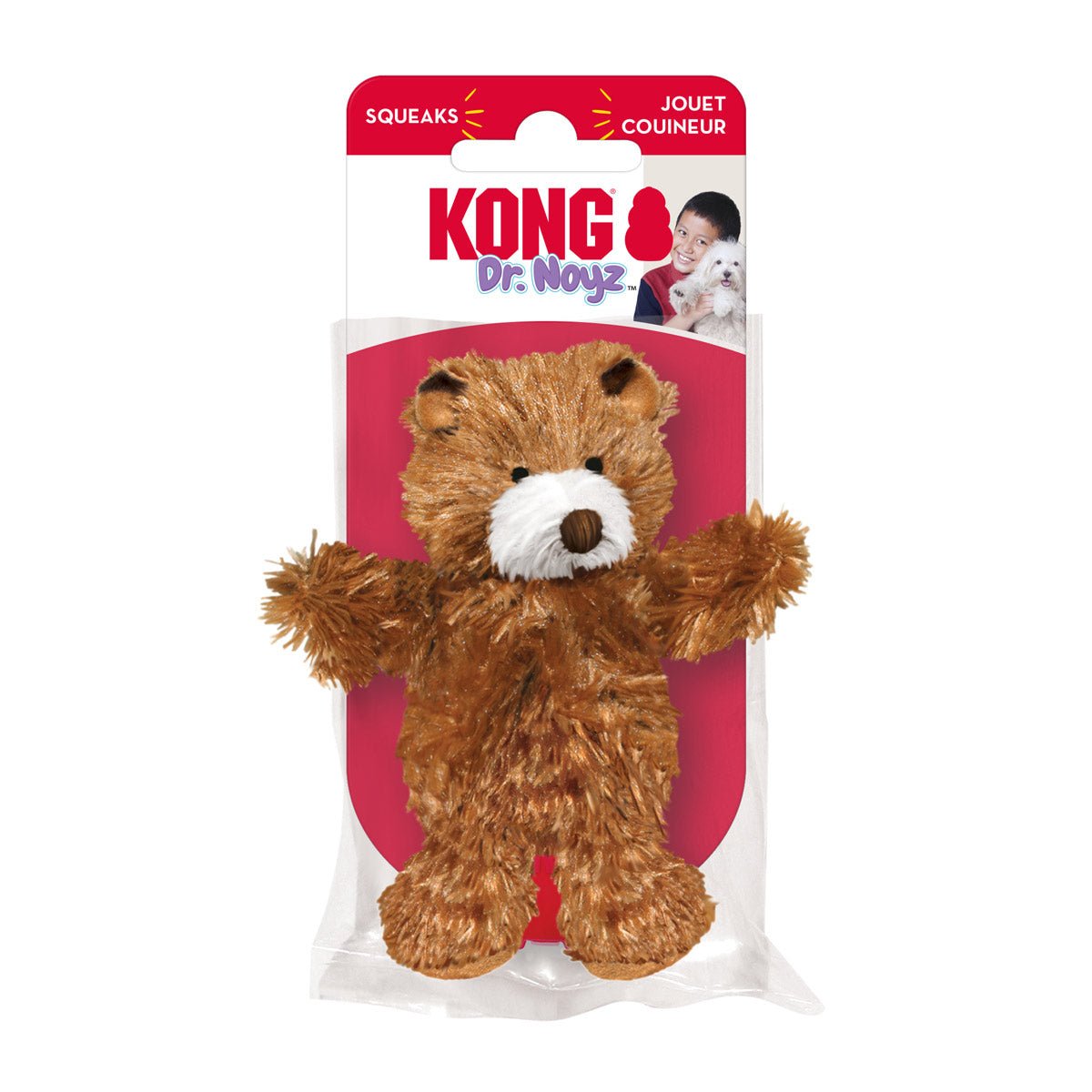 KONG Dr. Noyz X-Small Plush toys – Stuffing-Free, Soft
