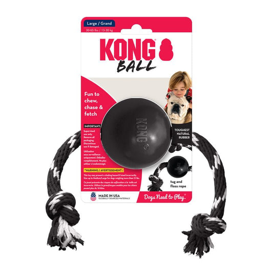 KONG Extreme Ball with Rope toy | Purrfect Pet Kingdom
