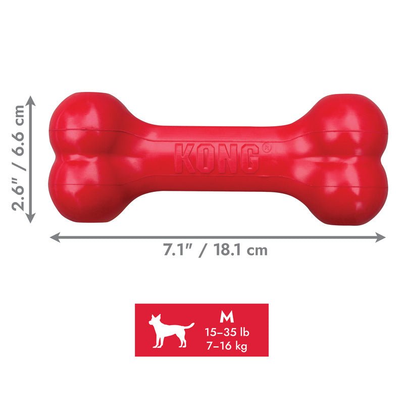 KONG Goodie Bone Rubber Dog Chew Toy, Medium toy | Purrfect