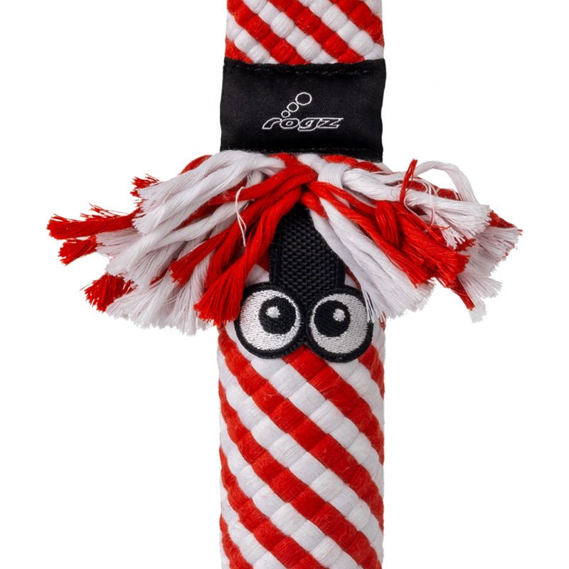 KONG Holiday Scrubz Candy Cane Dog Tug & Fetch Toy toy
