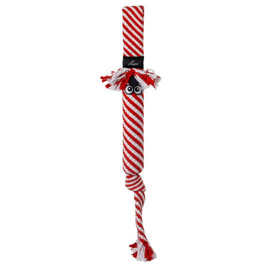 KONG Holiday Scrubz Candy Cane Dog Tug & Fetch Toy toy