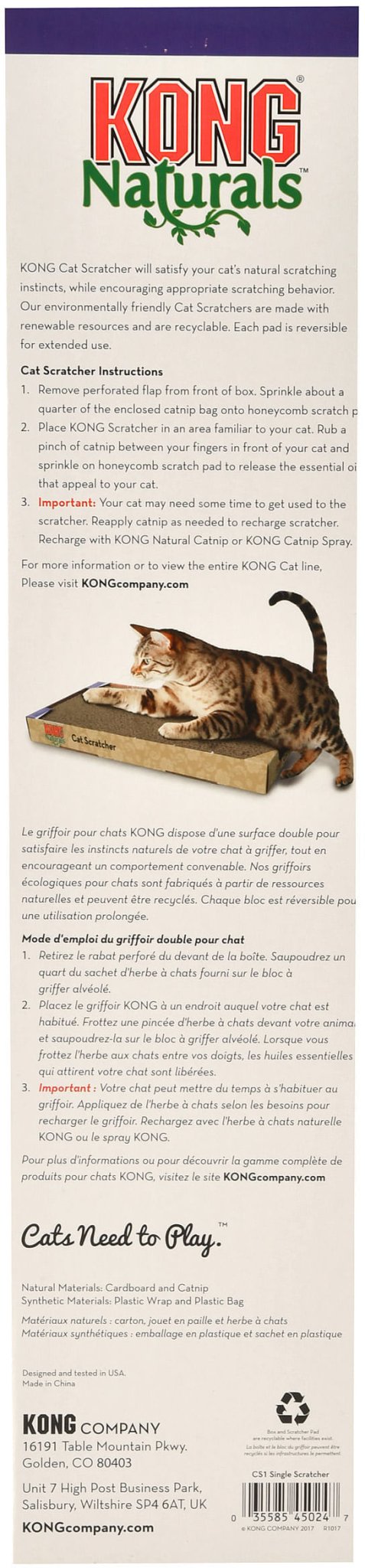 KONG Naturals Cat Scratchers Cat Toy | Purrfect Pet Kingdom