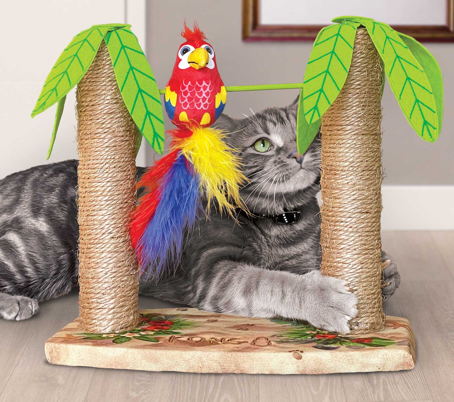 KONG Play Spaces Cat Tiki Twirl Cat Toy | Purrfect Pet Kingdom
