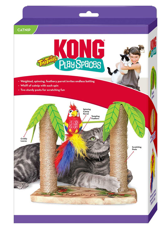 KONG Play Spaces Cat Tiki Twirl Cat Toy | Purrfect Pet Kingdom