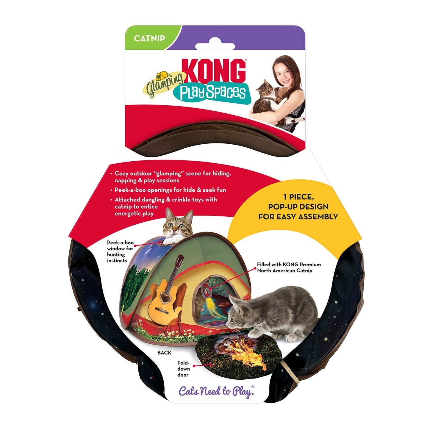 KONG Play Spaces Glamping Tent toy | Purrfect Pet Kingdom