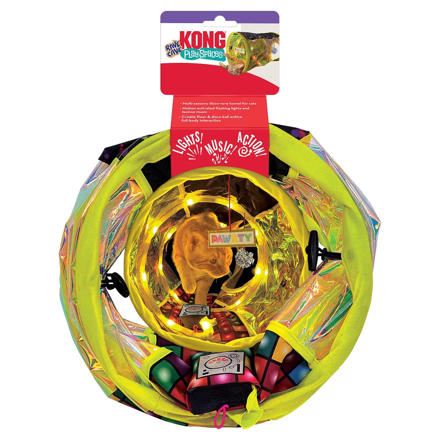 KONG Play Spaces Rave Cave toy | Purrfect Pet Kingdom