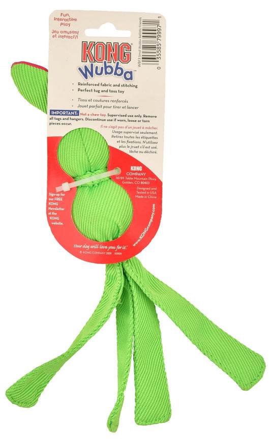 KONG Wubba Ballistic Friends Durable Squeaker Dog Toys Fetch - detail view