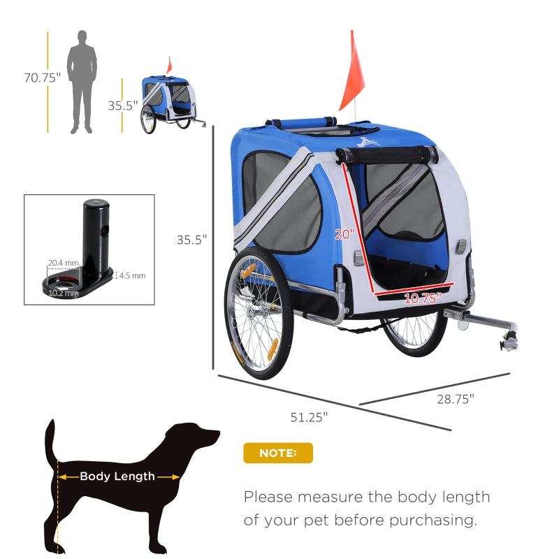 Bike Trailer Cargo Cart for Dogs and Pets - Purrfect Pet Kingdom