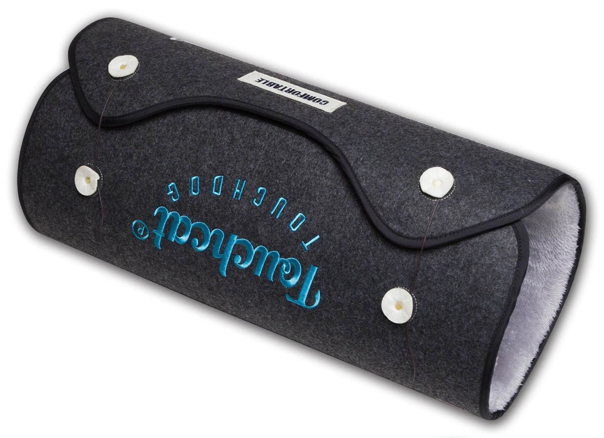 Lamaste Reversible Travel Dog Bed by Purrfect Pet Kingdom®, available in Large Black/White, perfect for trips with your pet.