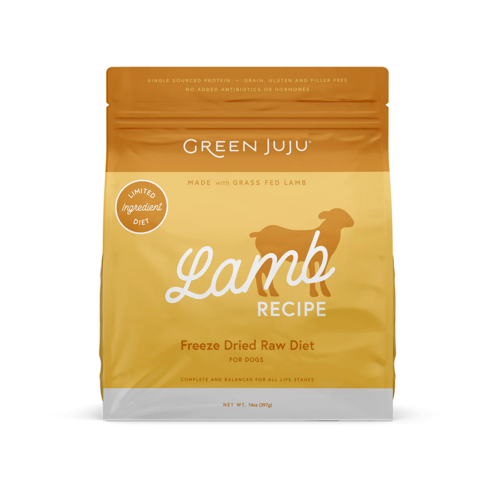 Green Juju Lamb Recipe Freeze Dried Dog Food (14OZ)