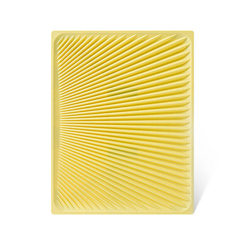 MangoPets large cat litter trapping mat in yellow designed to capture scattered litter for easy cleaning