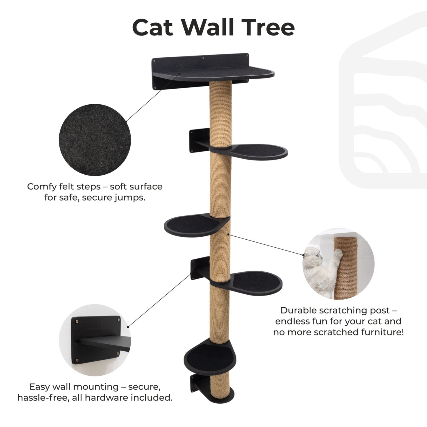 Large Cat Tree – Black