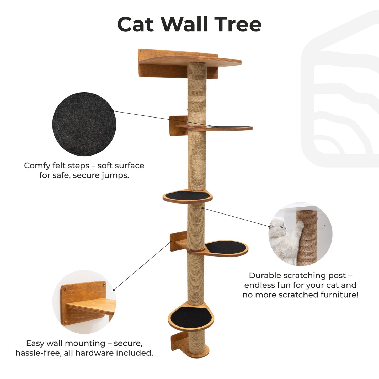 Large Cat Tree – Oak