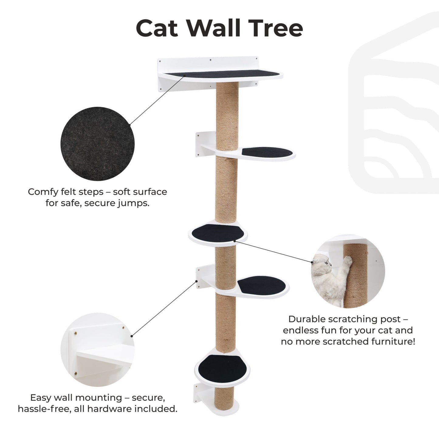 Large Cat Tree – White