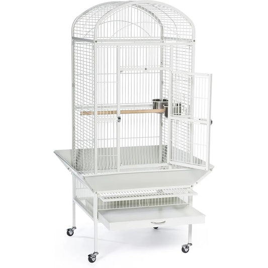 DecorBites™ Large Chalk White Bird Cage