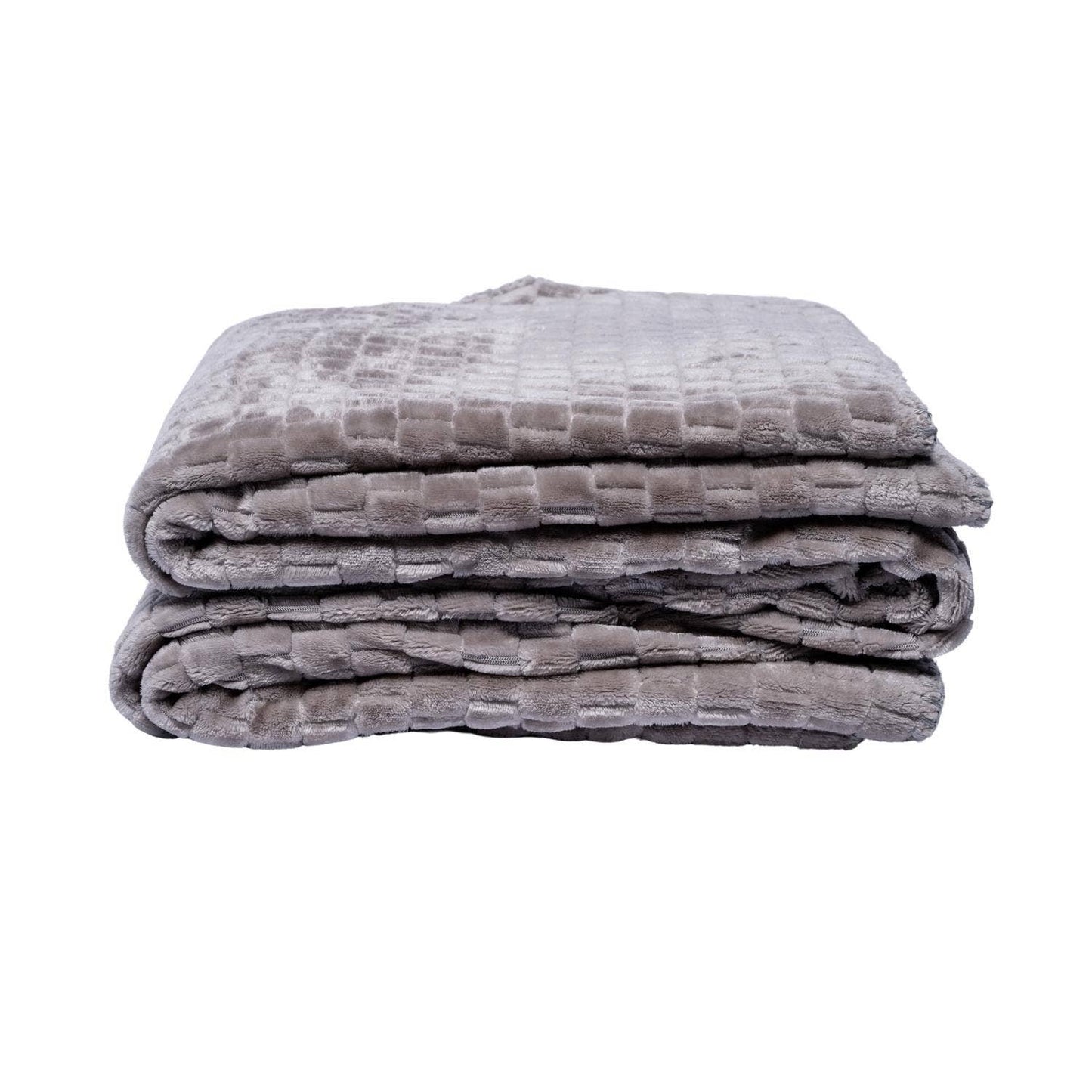 Soft gray large cozy pet blanket 50x60, perfect for keeping your dog warm and comfortable