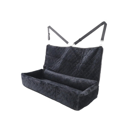 Large Dog Car Seat Booster by Huntley Equestrian in black, perfect for safe travel with big breeds, priced at $99.99.