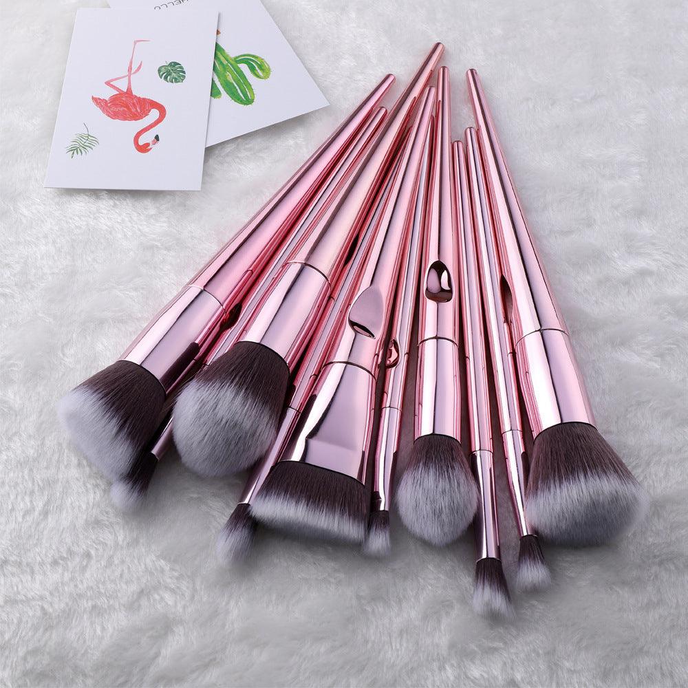 LuxeGlow Laser Makeup Brush Set - Flawless Precision for Radiant Beauty