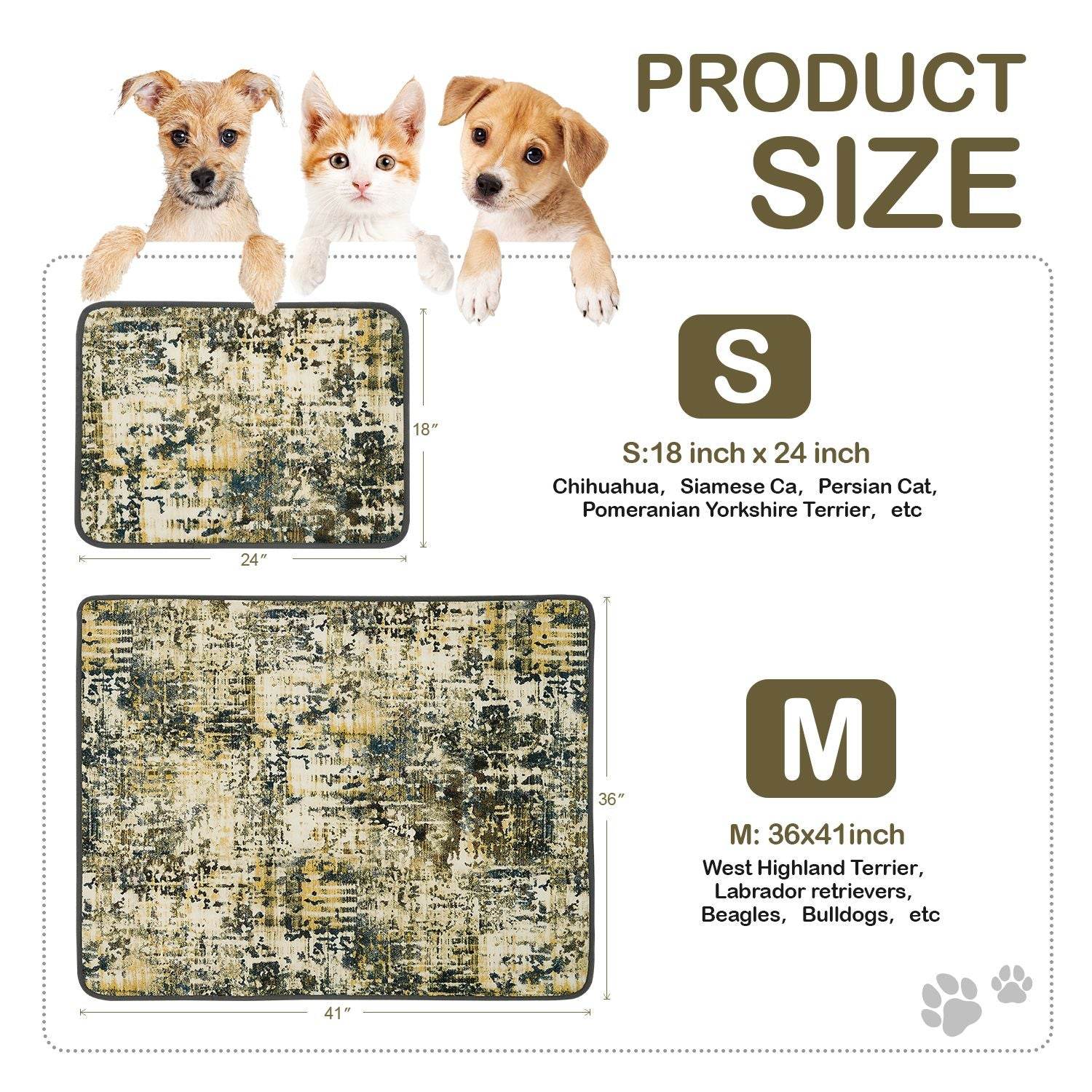 Purrfect Pet Kingdom Leakproof Cat and Dog Pee Pad 2-Pack Purrfect Pet Kingdom
