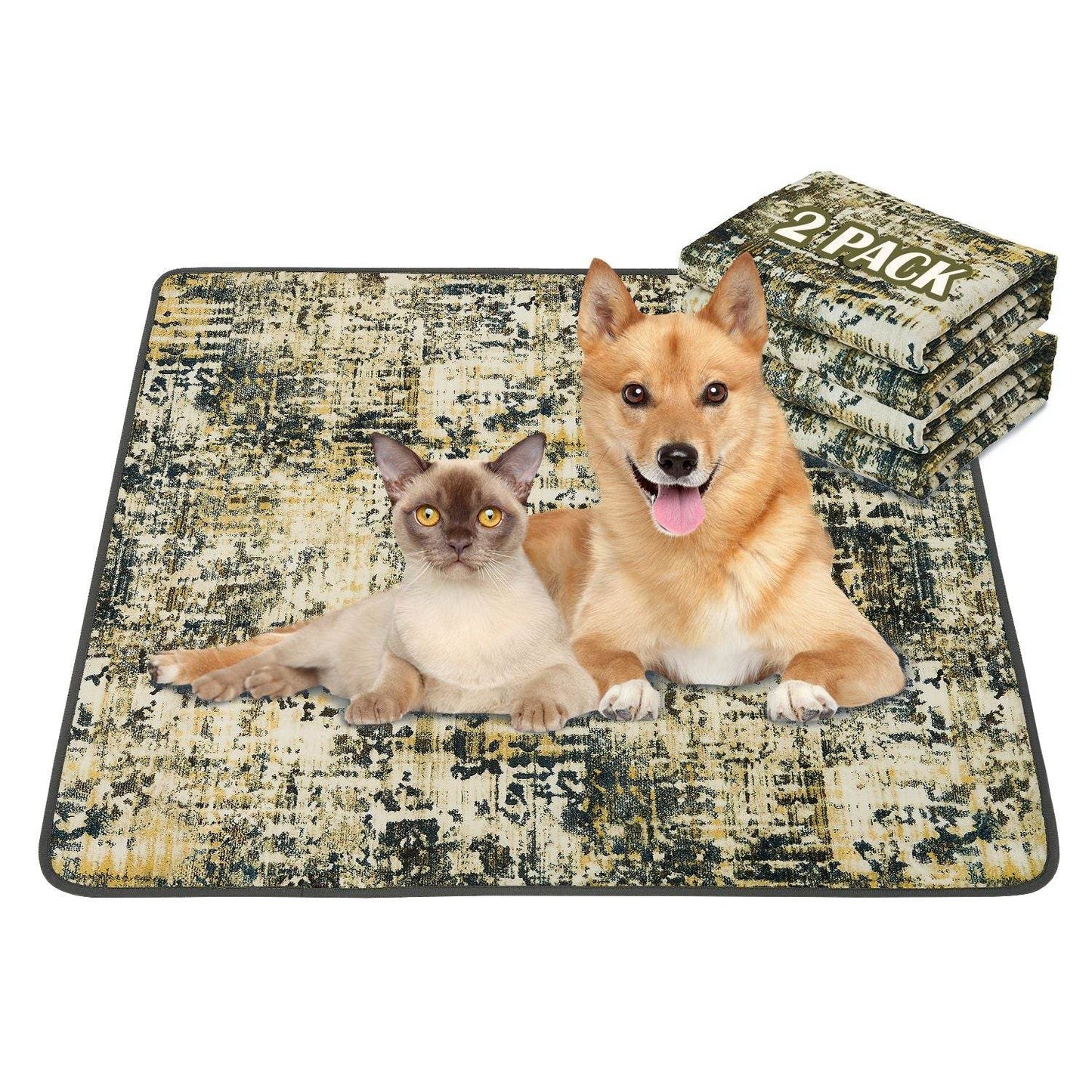 Purrfect Pet Kingdom Leakproof Cat and Dog Pee Pad 2-Pack 36"*41"(Pack of 2) Purrfect Pet Kingdom
