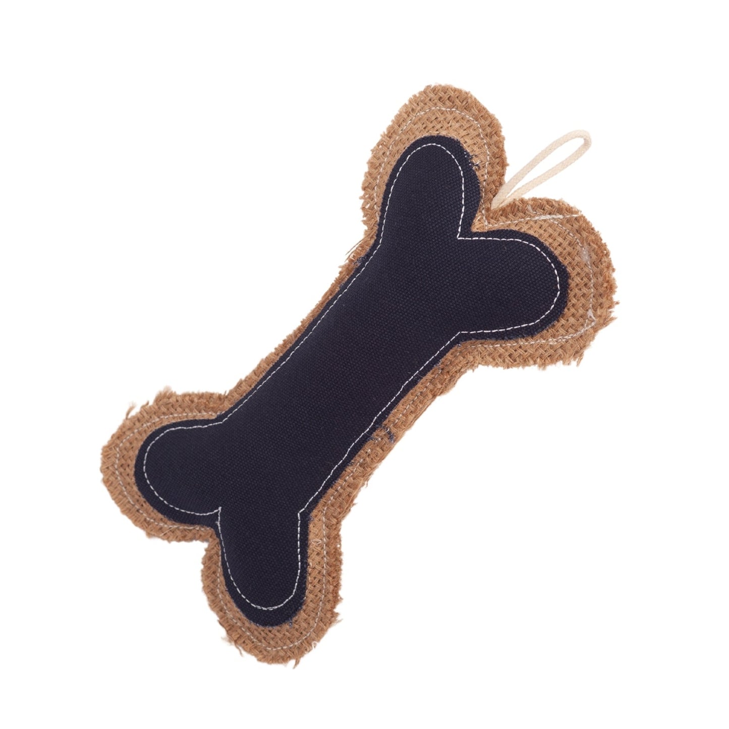 Dog Treats Country Living Jean Leather-Jute Bone Pillow Chew - detail product image for dog treats