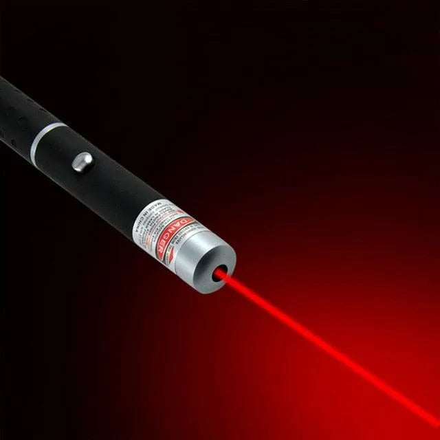 Red LED Laser Pet Cat Toy by Stevvex, 530Nm, 405Nm, 650Nm, perfect for indoor cats and dogs to chase and exercise.