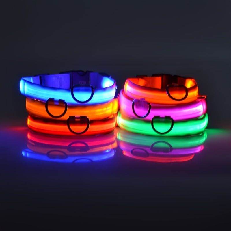 Purrfect Pet Kingdom Light Up Pet Collar for Nighttime Walks Purrfect Pet Kingdom