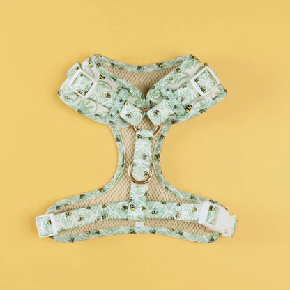 Little Honey Adjustable Dog Harness by Purrfect Pet Kingdom in vibrant color, available in X-Small, Small, and Medium sizes.