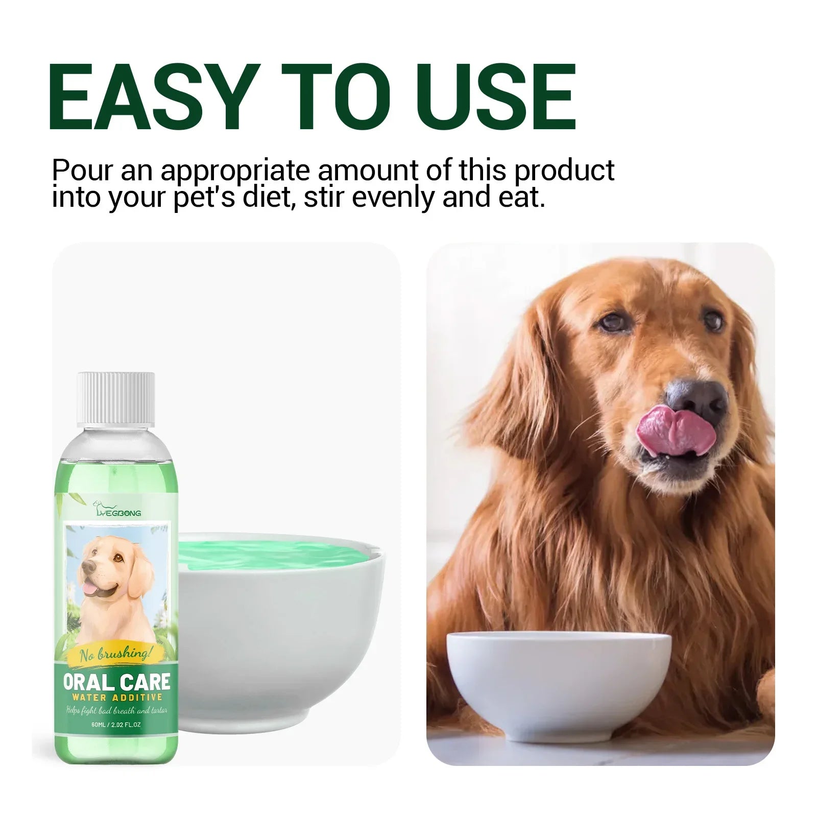 Tail chasers dog ear and dental cleaning kit with easy-to-use oral care solution for pets