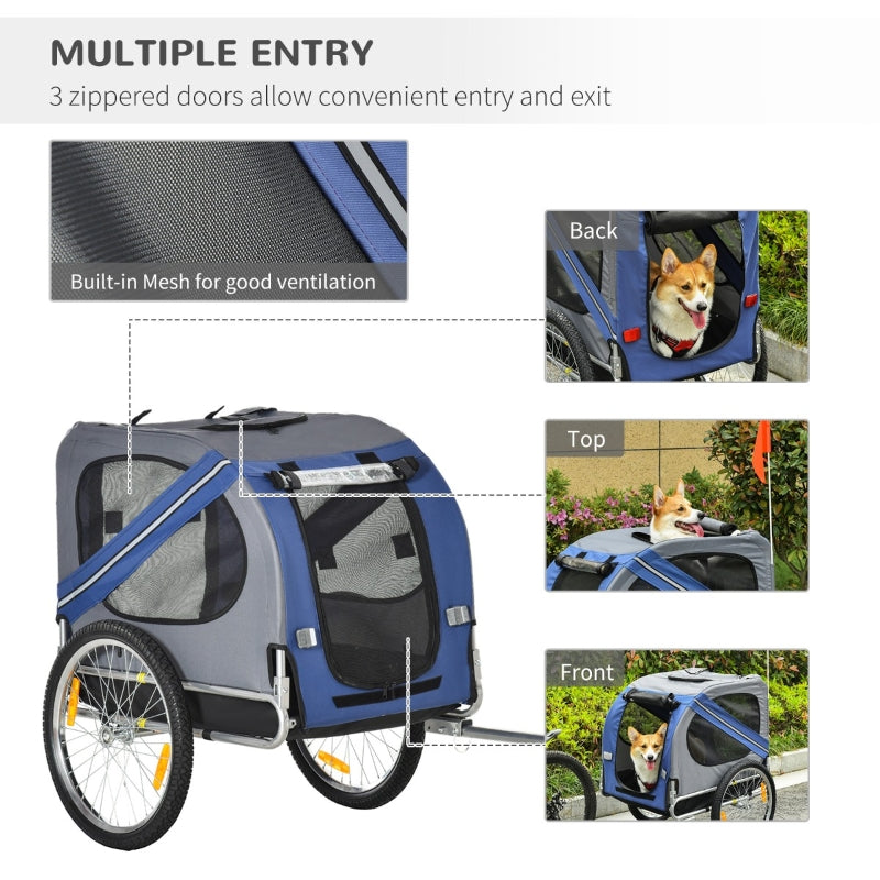 Bike Trailer Cargo Cart for Dogs and Pets - Purrfect Pet Kingdom
