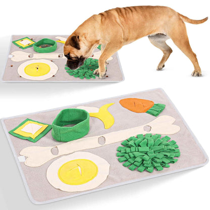 Purrfect Pet Kingdom snuffle mat for large dogs with interactive food hiding spots and textured fabric