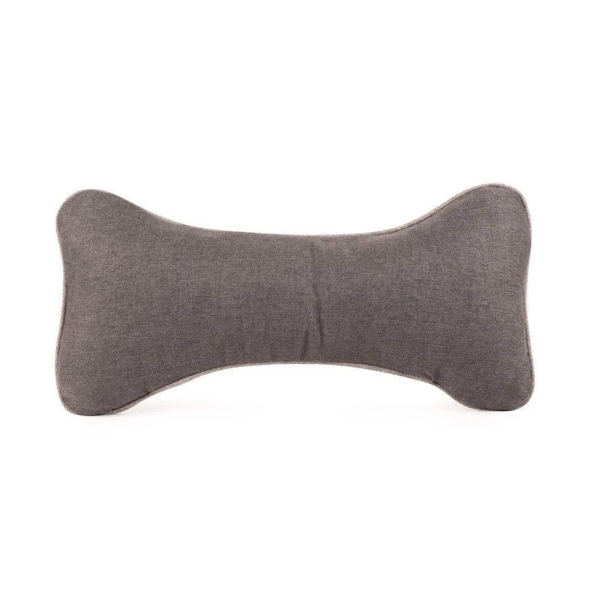 K9 Outdoors luxury bone shaped dog pillow in grey fabric for ultimate comfort and style