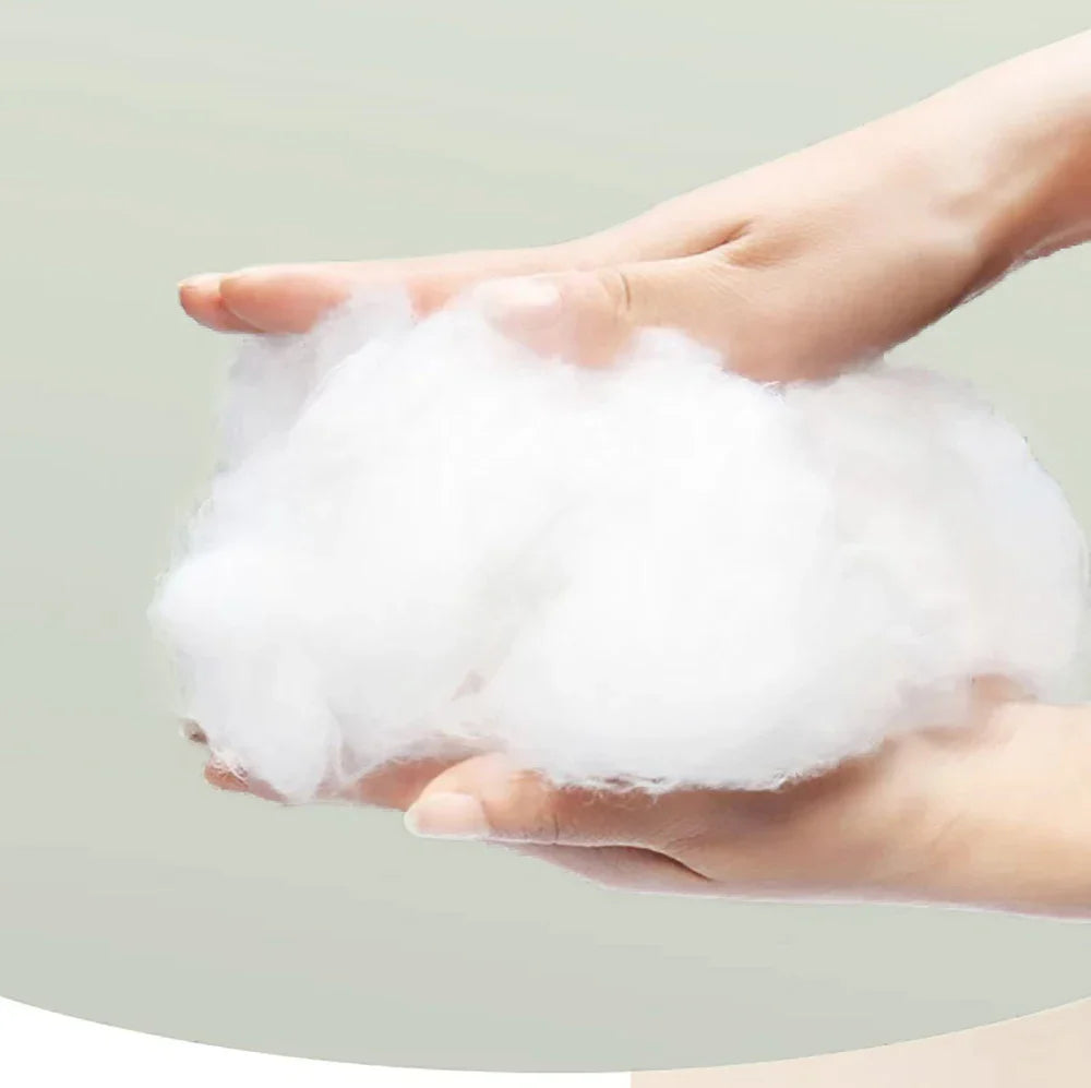 Soft and fluffy filling for luxury cat beds for indoor cats showcasing comfort and support