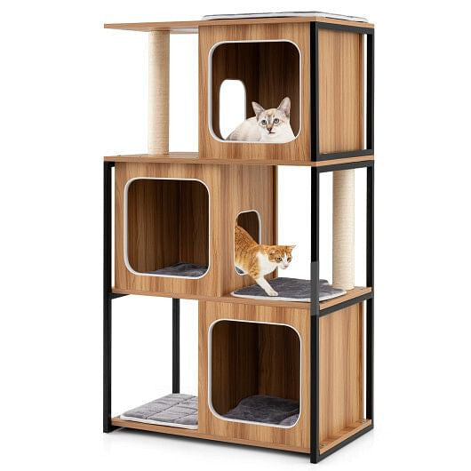 Stylish Tail Chasers luxury cat furniture for large cats featuring multiple levels and cozy hideouts