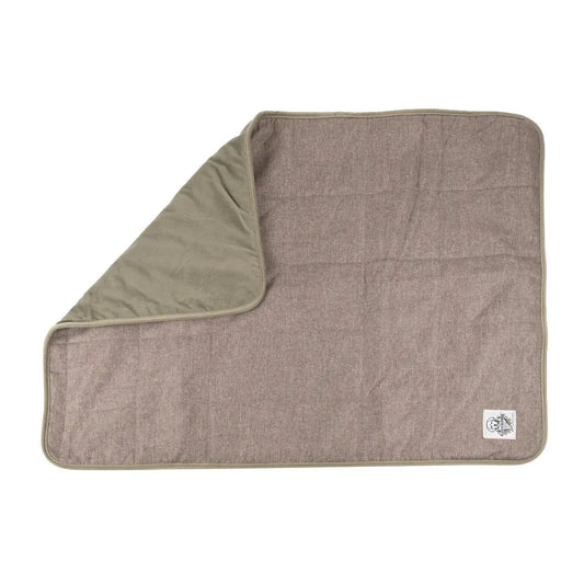 K9 Outdoors luxury dog blanket in brown and gray, perfect for pet comfort and warmth