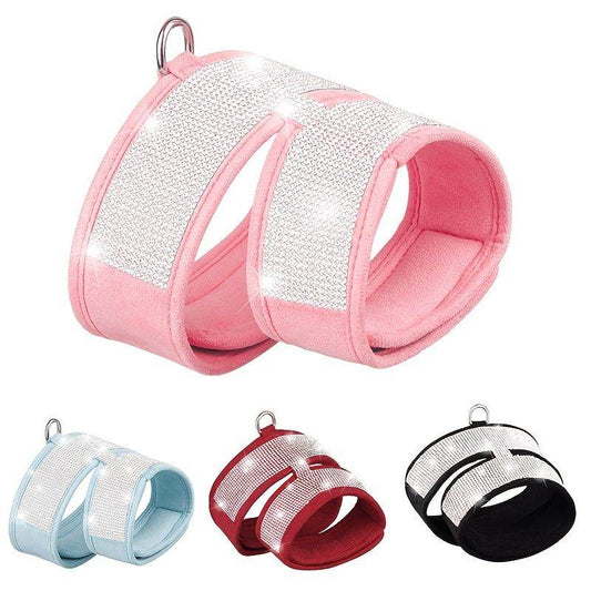 Purrfect Pet Kingdom Luxury Pet Harness for Dogs - Adjustable No-Pull L Black Purrfect Pet Kingdom
